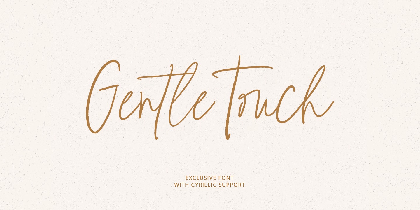 Example font Gentle Touch #1